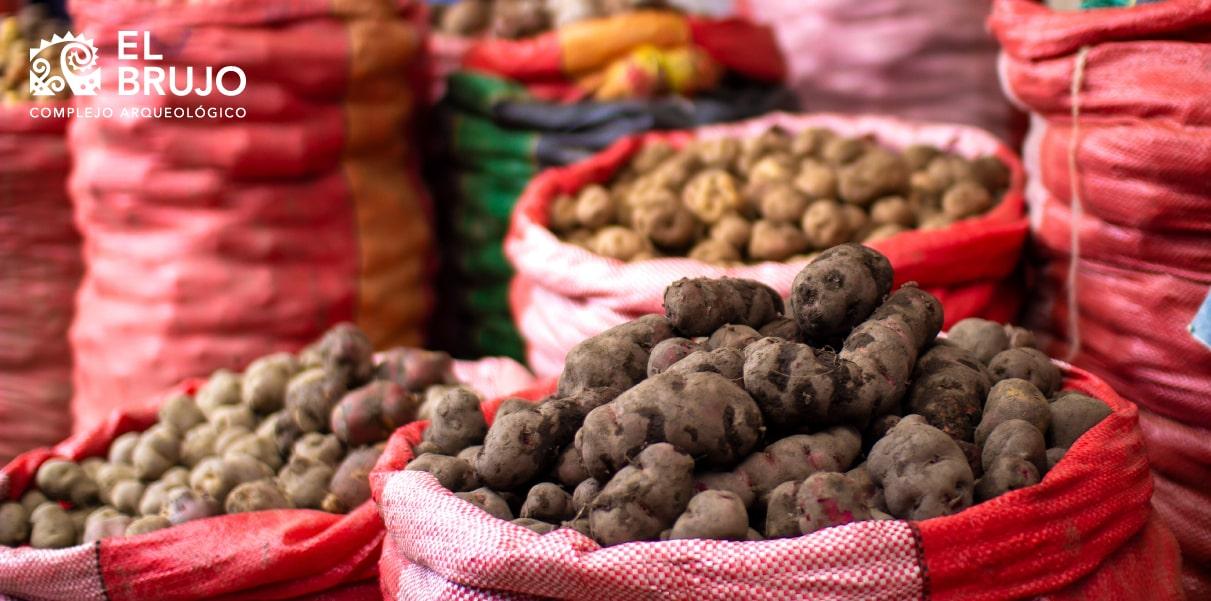 venta de papas en los mercados